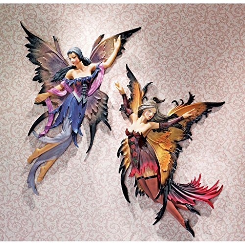 Design Toscano Fairies of the Enchanted Grove Wall Sculptures (Rowan & Willow)