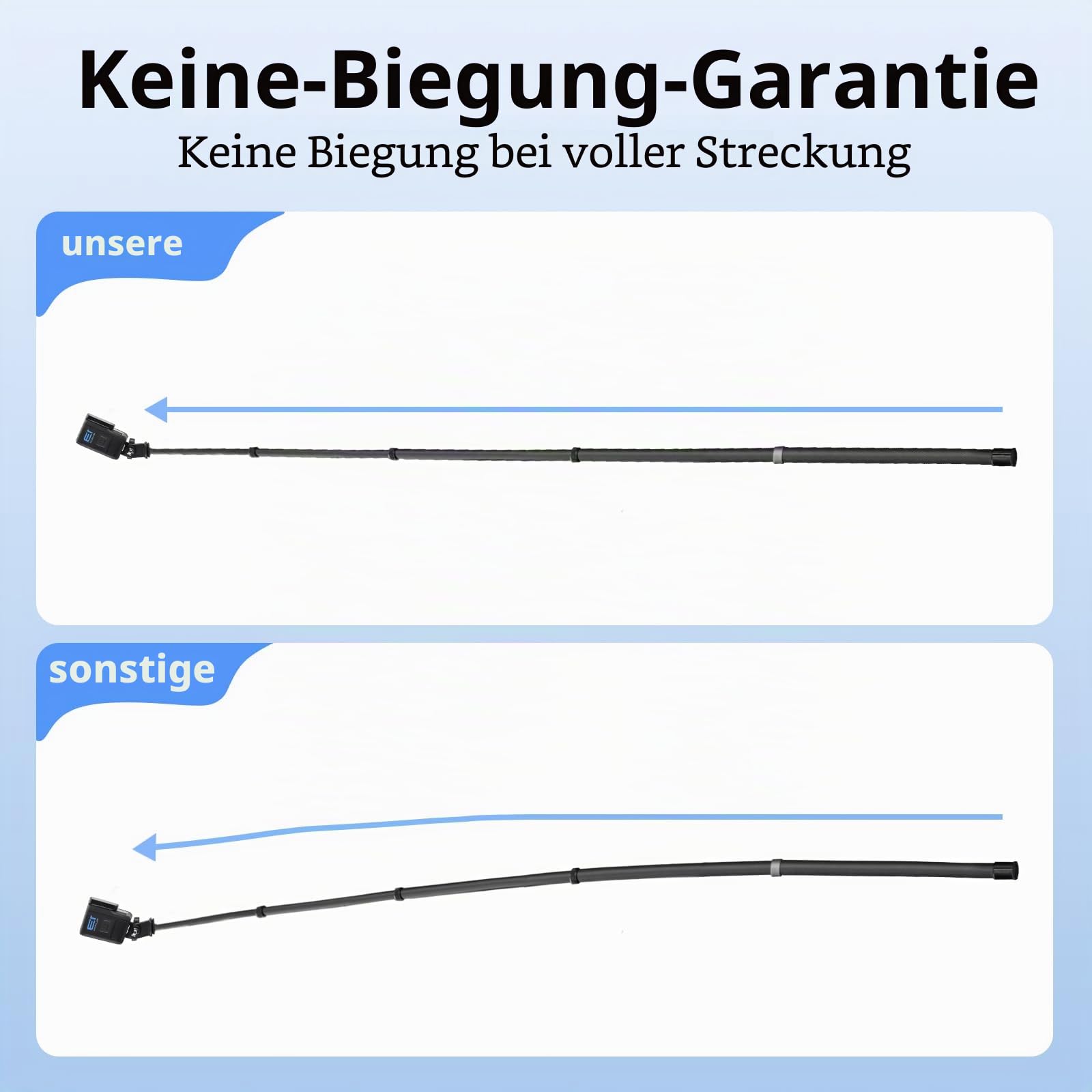 BRDRC 3m Selfie Stick Kohlefaser Selfiestange Unsichtbar Ultralang für Insta360 ONE X5, X4, X3, X2, RS - Kompatibel mit DJI OSMO Action - inkl. Go Pro Adapter & Aufbewahrungstasche