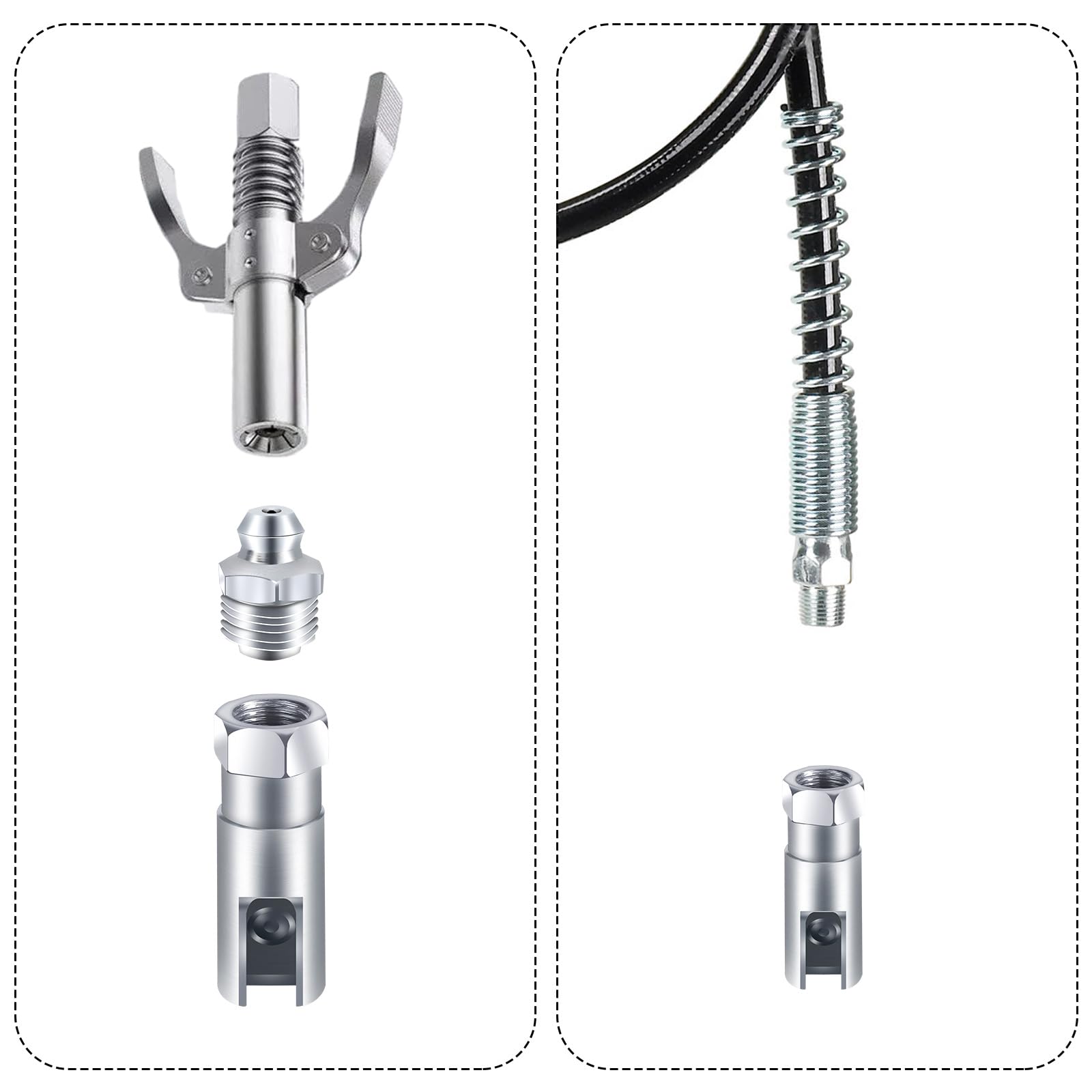 Schlitz-Fettpressenkupplung 90 Grad – 6000 PSI, 1/8" NPT Für Auto & Industrie