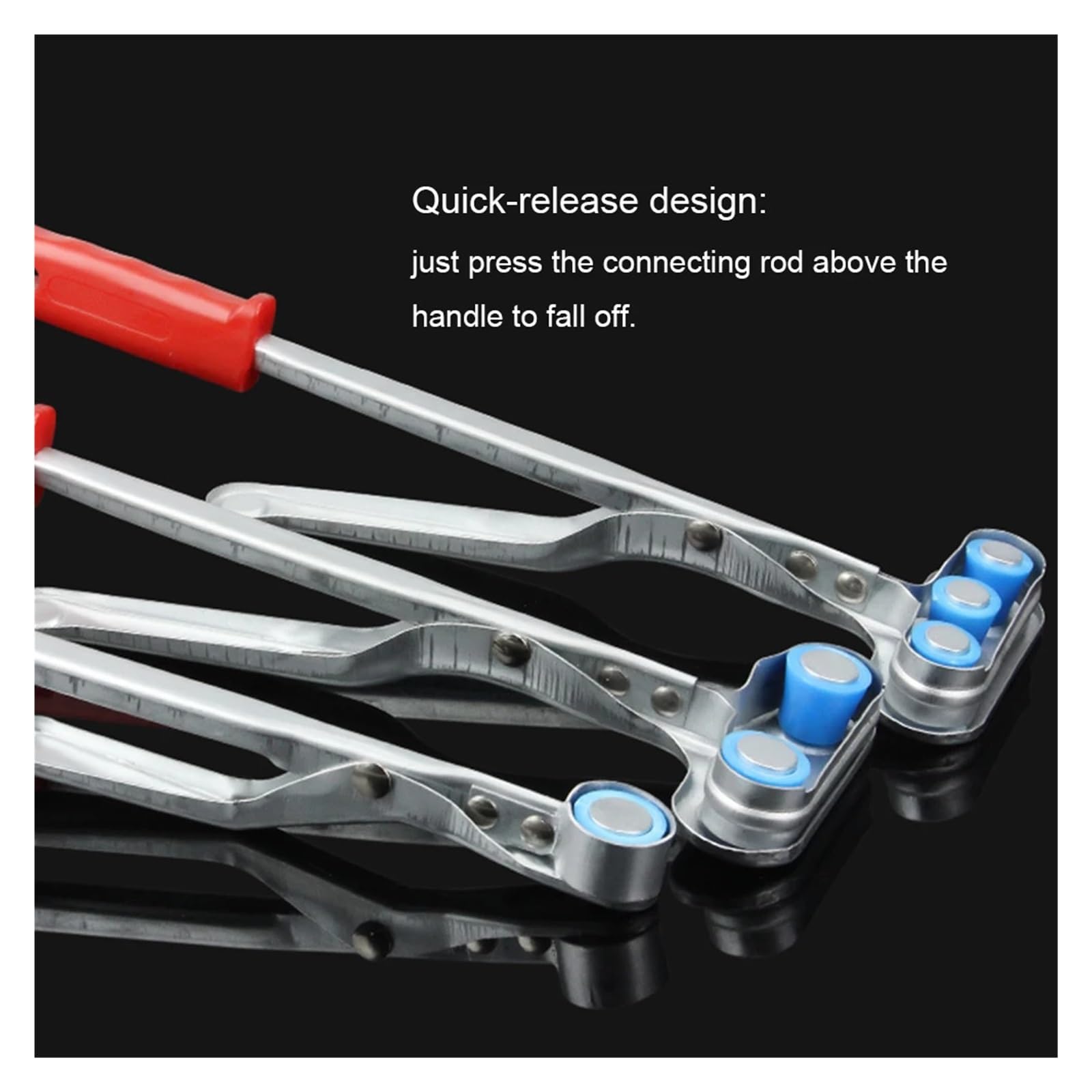 Herramienta magnética para Recoger Objetos Pesados Alicates de Seguridad magnéticos Fuertes, Dispositivo de Mango de Seguridad, máquinas cortadoras de Fibra, recogedor de Metal(One Head-1.0kg)