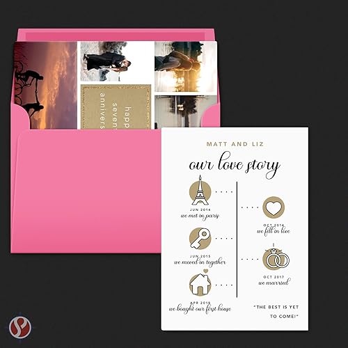 Miniatura 4 de Sobres A7 del día de San Valentín (Ultra fucsia)  Para tarjetas de felicitación de 5 x 7 pulgadas, invitaciones, postales  5 14 pulgadas x 7 14