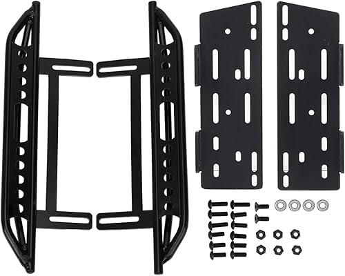 Tablero lateral de metal, pedal lateral de metal RC, placa de pedal de estribo, rieles deslizadores de metal para Axial SCX10 II 90046 Crawler 1/10 disponible en Yaxa Guatemala
