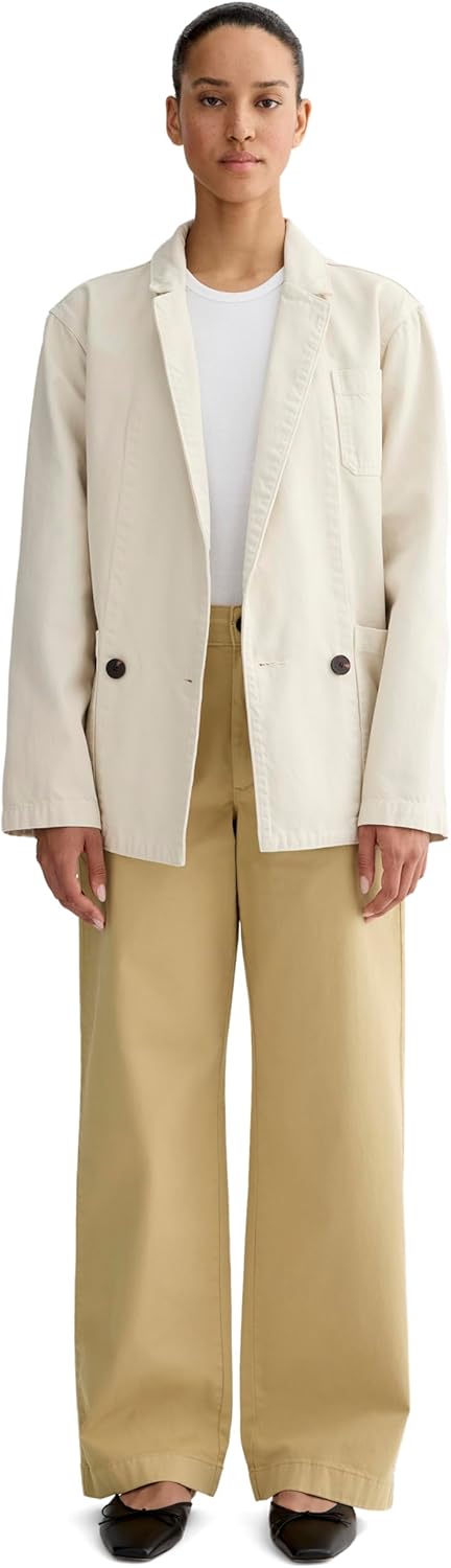 Everlane Womens The Wide-Leg Chino