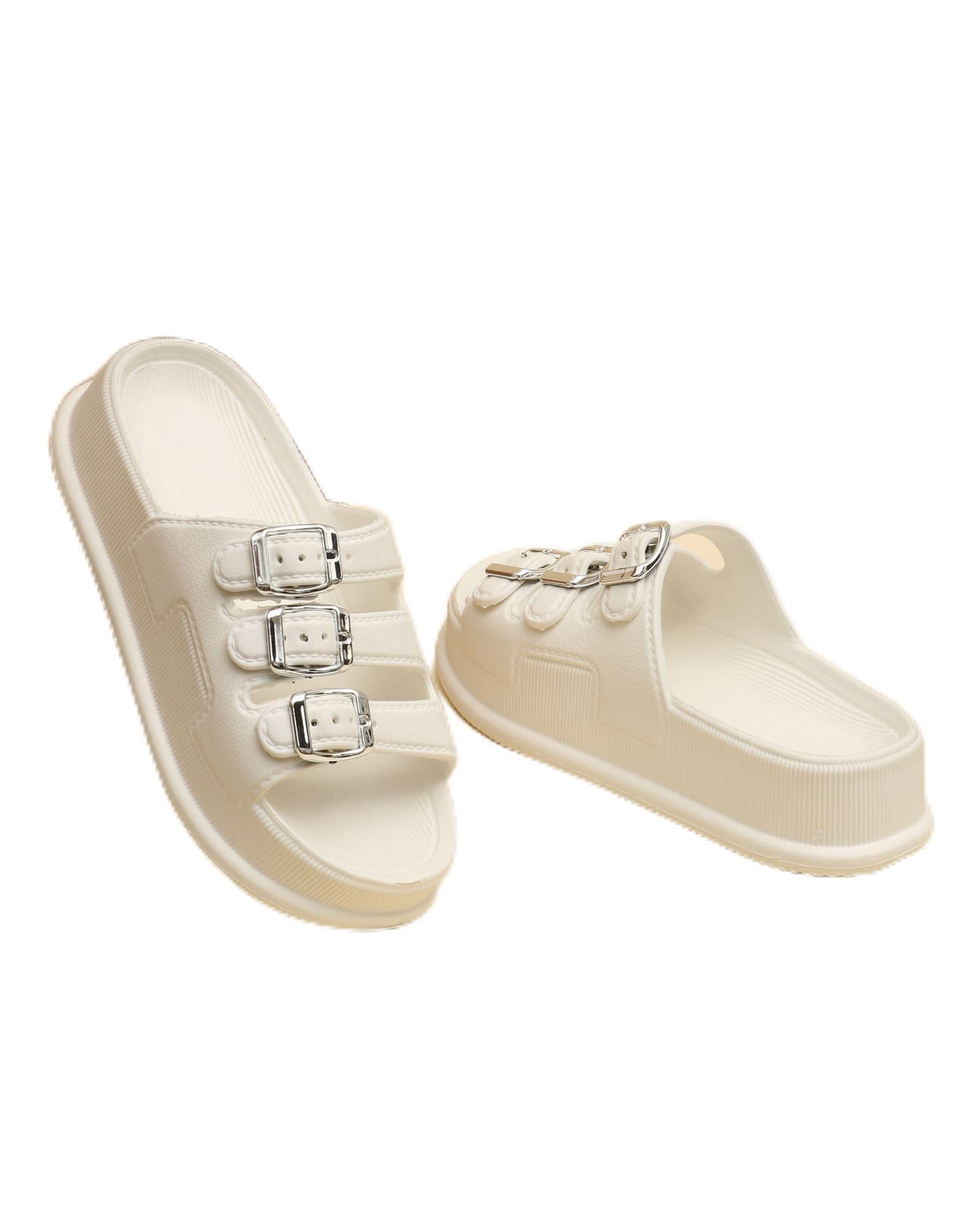 cipto comfort Women’s EVA Buckle Slides | | Lightweight, Water-Friendly, Anti-Slip Sole, Cushioned Footbed-picture-48