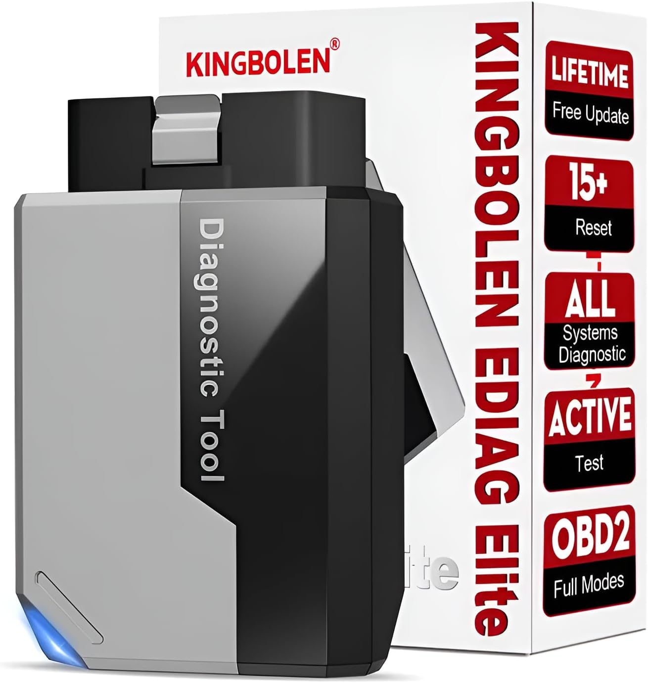 EDIAG Elite OBD2 Scanner Bluetooth Diagnostic Check Engine Scan Tool 15 Reset Free Lifetime Update Automotive Code Reader for All Vehicles Full System Bidirectional OBD Scanner