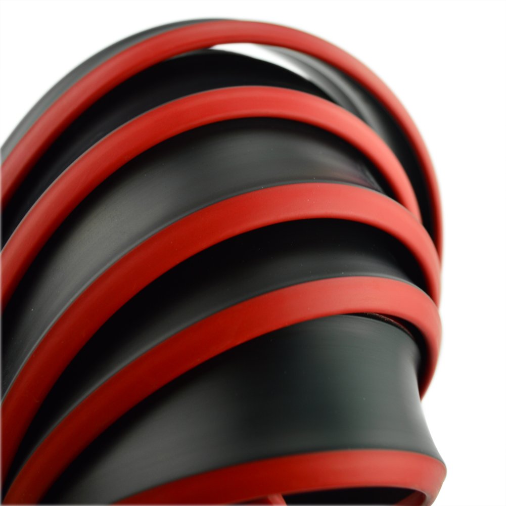 Front Bumper Spoiler Lip 8.2ft/250cm Length Universal 2.5m Rubber Side Skirt Protector Cover Car Front Bumper Guard Strip Air Dam Black B1453945 901f 4dd6 80b3 9732f6c5a4e4.05dce9bacb13669037604941fd944a7f - View #12