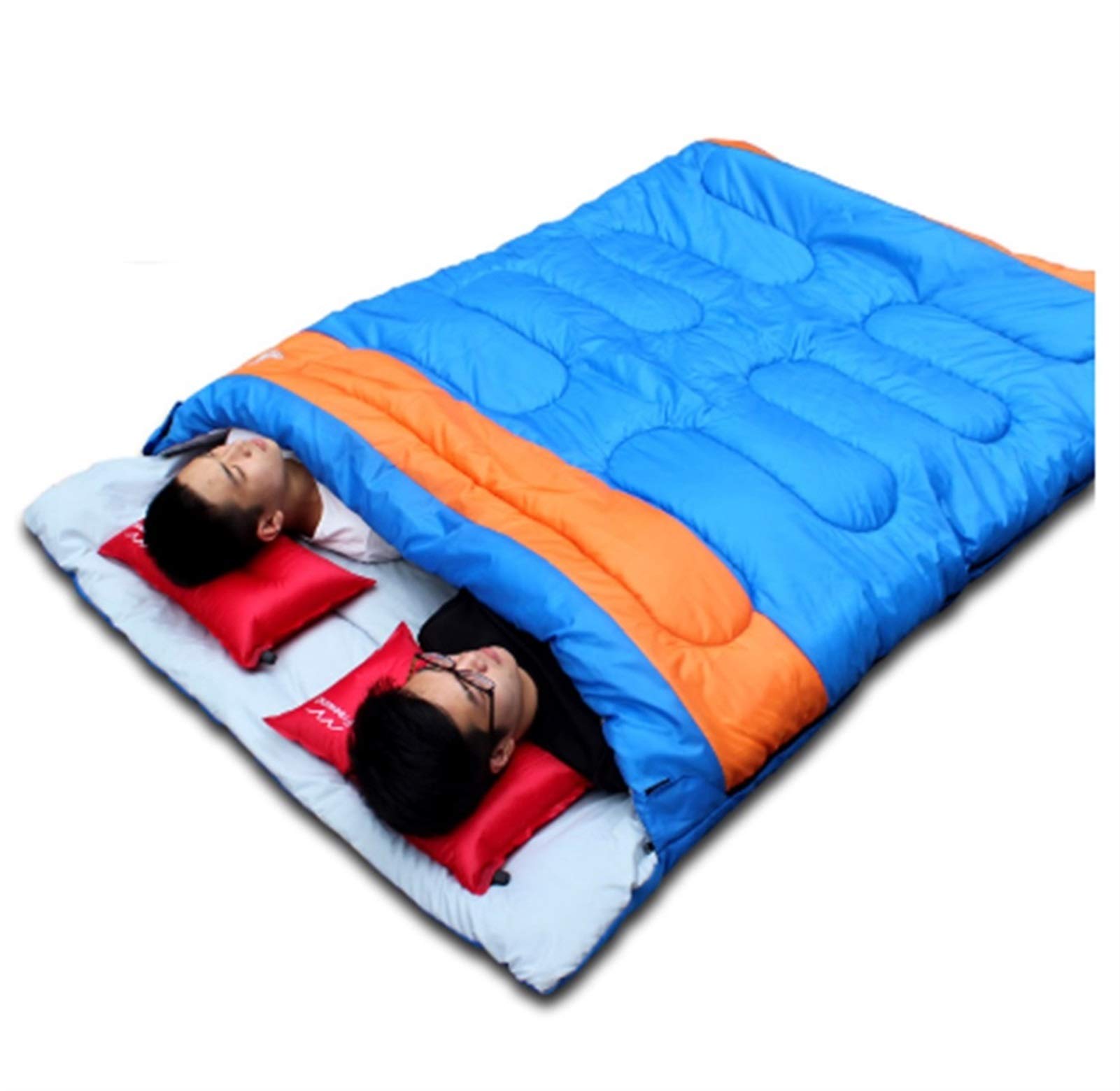 Practical Double Person Sleeping Bag Outdoor Camping Adult Sleeping Bag Lover Couple Travel Warm Weather Use Sleeping Bag