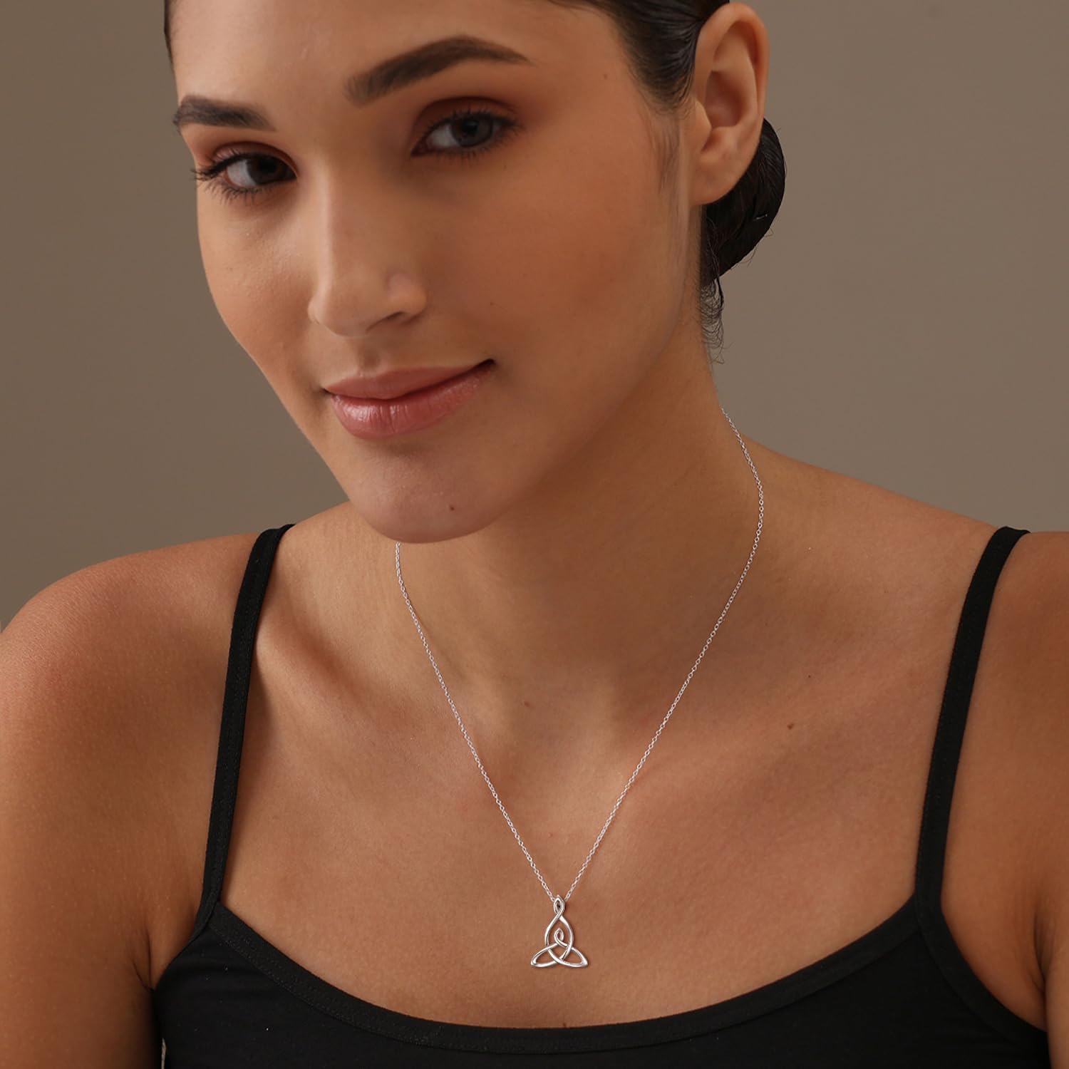LeCalla 925 Sterling Silver Mother Necklace for Women | Mom Pendant Necklace | Celtic Knot & Love Pendant Necklace | Adjustable Chain Jewelry Gift for Mom Wife Daughter