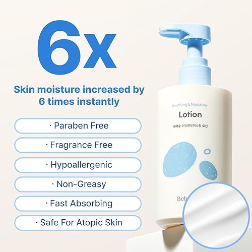 Miniatura 4 de BEBESUP - Loción para bebés de hidratación diaria  Cuidado de la piel coreano para piel sensible y atópica Hidratación de 100 horas Fórmula orgánica