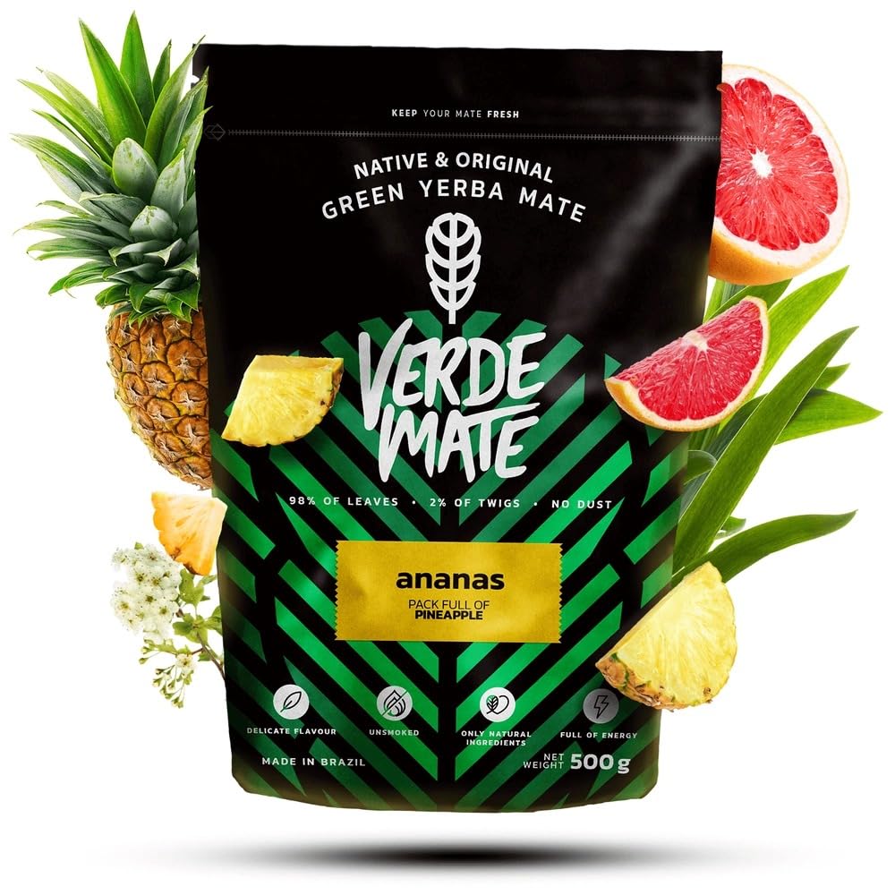 Verde Mate Green Ananas 500 g - Fruity Yerba Mate, Pineapple Mate Tea, Brazilian