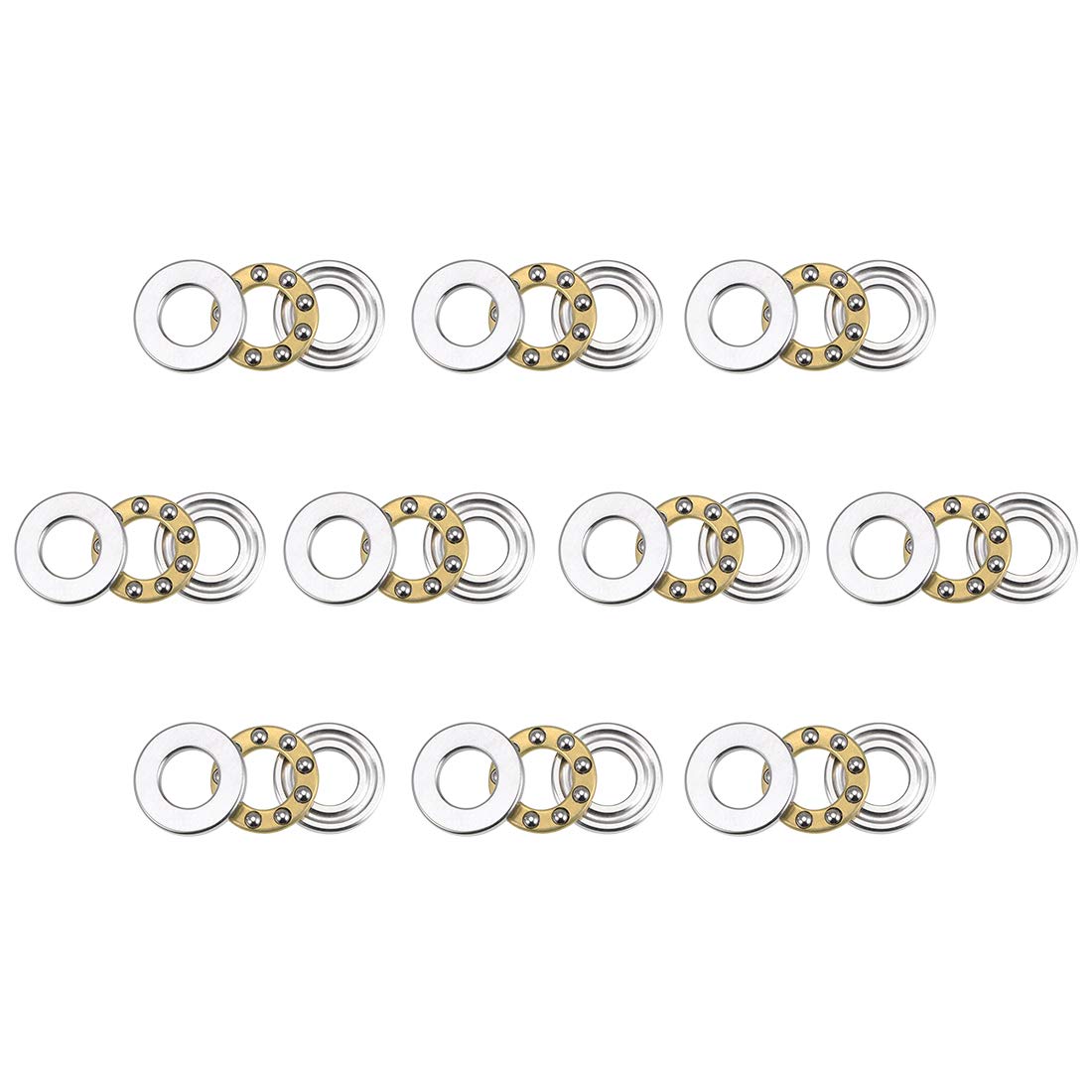 Thrust Ball Bearings - 3mm x 8mm Chrome Steel -8