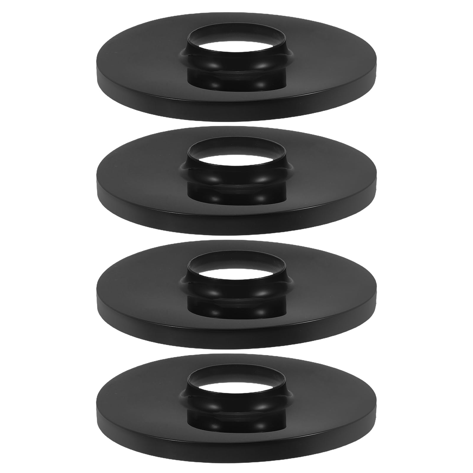BESPORTBLE Universal Floor Fan Base Parts 4pcs Black Plastic Chassis Replacement for Electric Tower Fan Stand Indoor Use Accessories for Home and Office