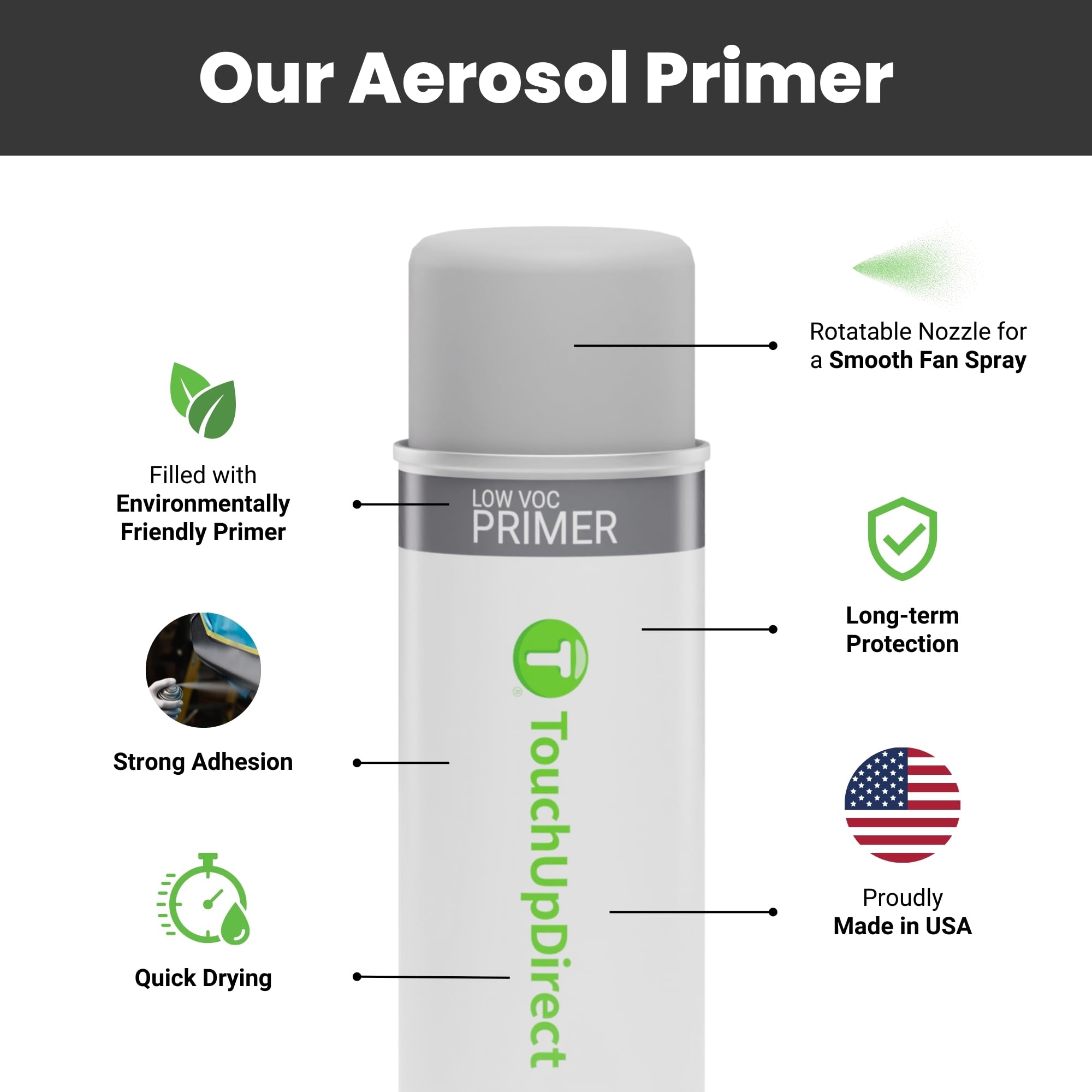 TouchUpDirect High Performance Primer Aerosol Spray Can