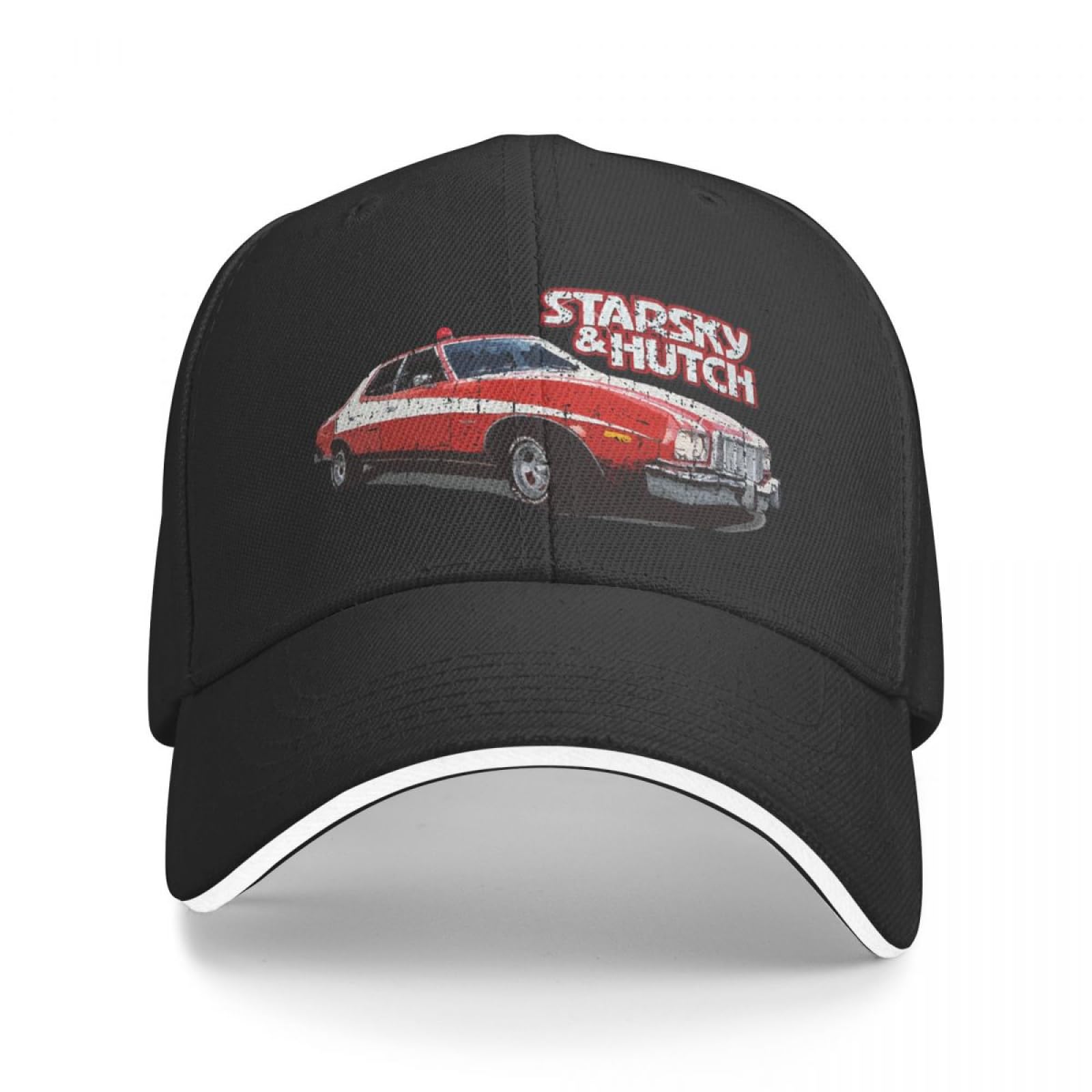 Cizieoe Men's Colour Peaked Cap Starsky & Hutch, Distressed Baseball Cap Streetwear Beach Outing Visor Caps For Wo