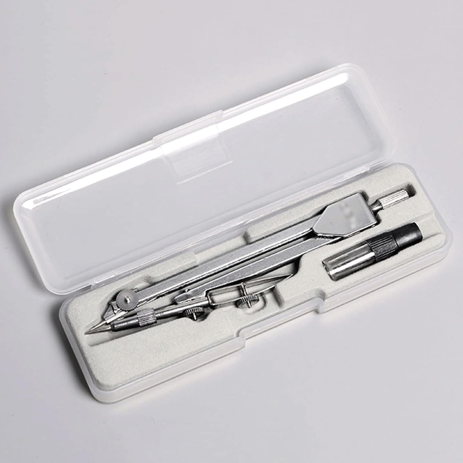 GddOGUK Metal Compass Professional Geometry Drawing Compass Portable Compass for Geometry Mathematical Drafting Compass Tools with Case