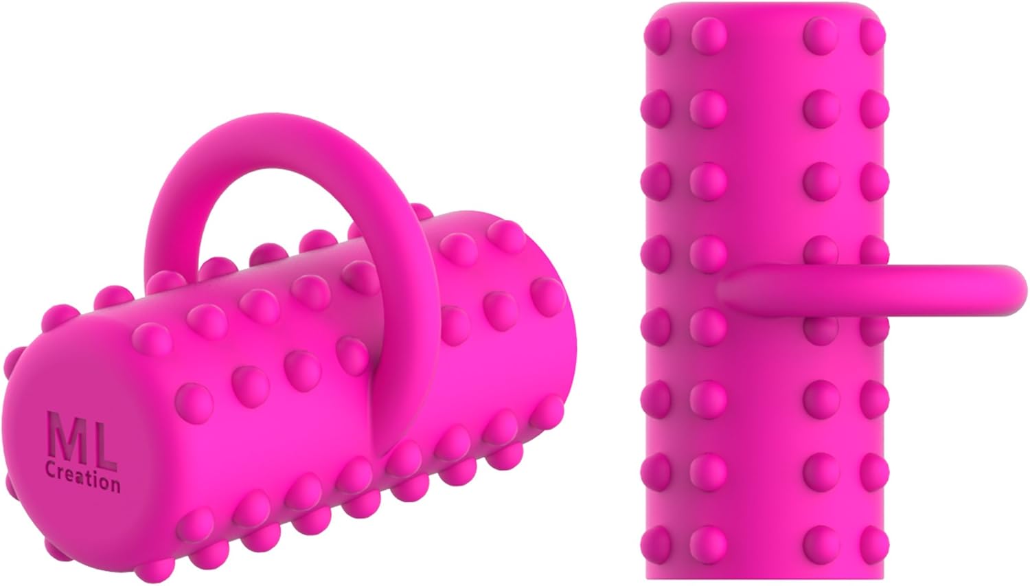 Ml Creation Potente Dedal Vibrador Recargable Rosa Intenso ...