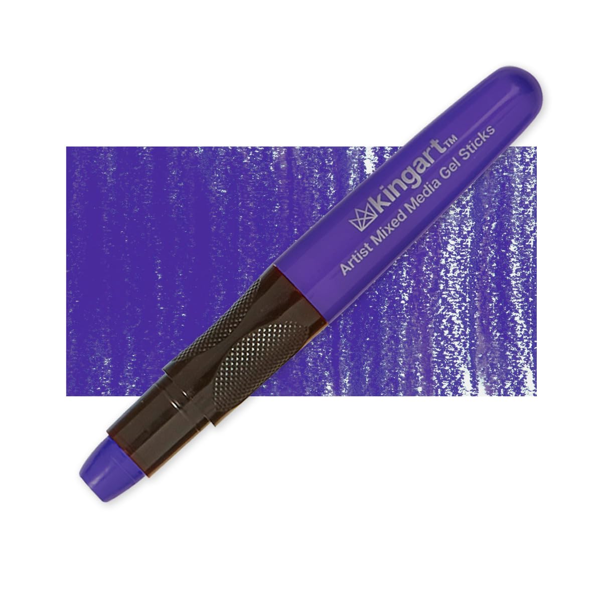KINGART GS011-1 Gel Stick Single, PURPLE Color, Artist Mixed Media Crayons - Non-Toxic, Purple
