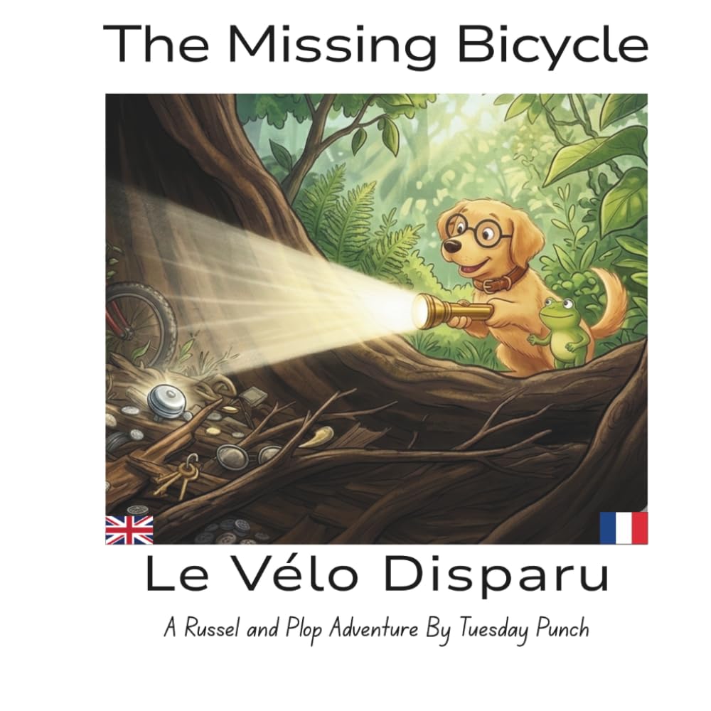 The Missing Bicycle: A Bilingual English-French Children's Mystery / Un mystère bilingue anglais-français pour enfants (Russel and Plop)