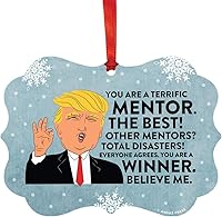 Vista 121 de Andaz Press Presidente Donald Trump Fancy Frame Recuerdo Adorno de Navidad, Regalo de broma de Técnico de Farmacia, 1 paquete, divertidas ideas