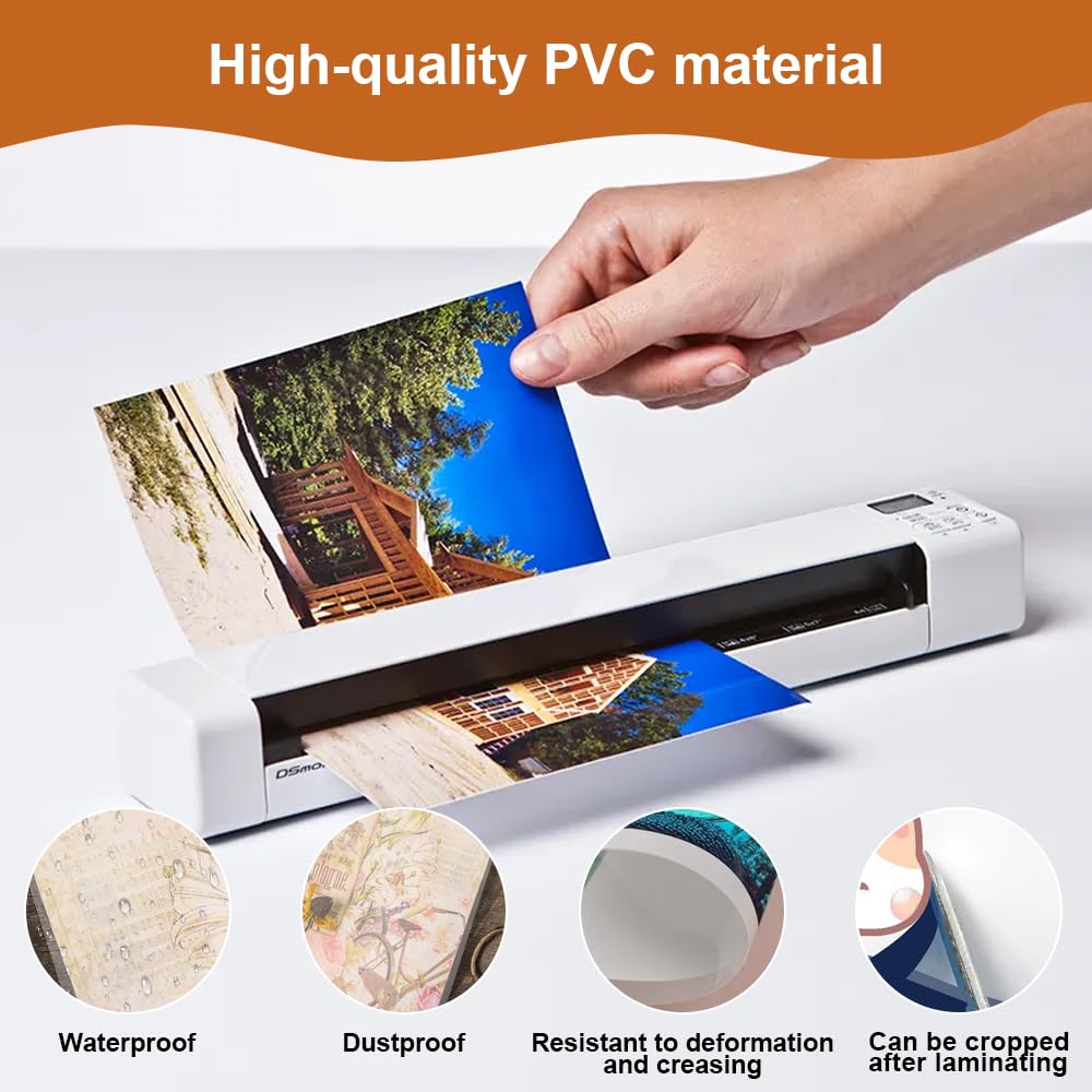 25 Piezas Laminadas en Frío,30 x 21,3 cm Laminadas Autosellantes,Fundas Plastificar A4 Láminas de Laminación,Plastificar A4 Autoadhesivas Resistentes,Fundas Plastificar para Fotografías,Documentos