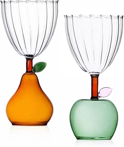 MOOSHU Funny Wine Glass Set of 2 (9.8 oz) -