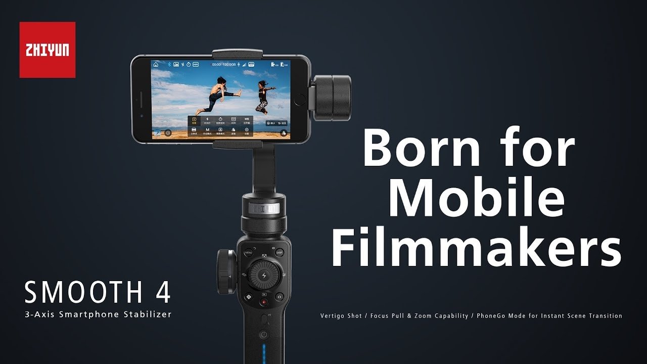 Zhiyun Smooth 4 (Black) - 3 Axis Gimbal : Amazon.in: Electronics