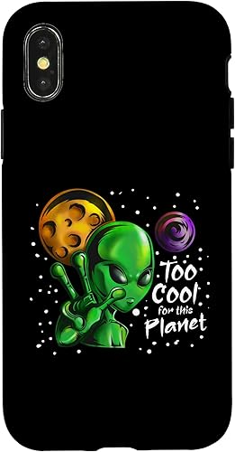 Miniatura 4 de iPhone 14 Pro Alien UFO Alien Says Too Cool For This Planet Alien Case