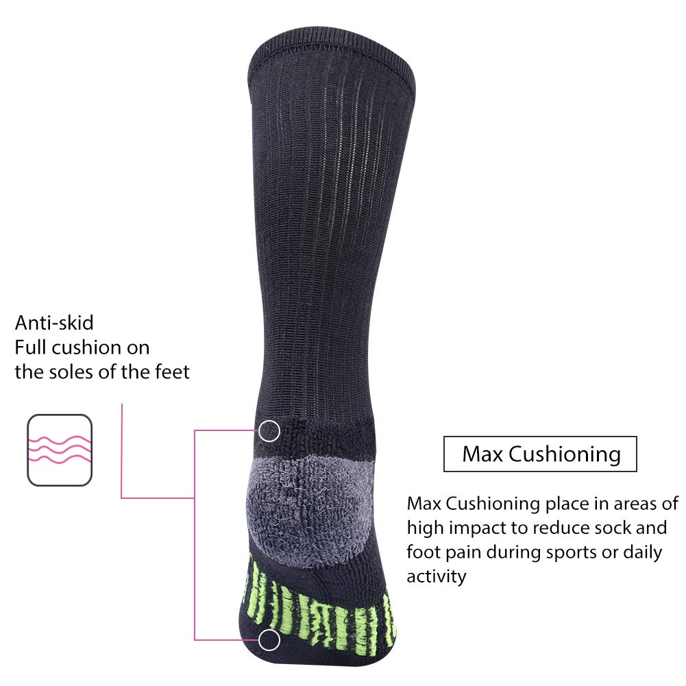 Lot de 6 paires de chaussettes de sport décontractées pour homme, Noir 6 paires.