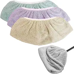 Kit com 3 Panos Multiuso Pano De Chão em Microfibra para Vassouras Esfregão ou Rodo Com Elástico
