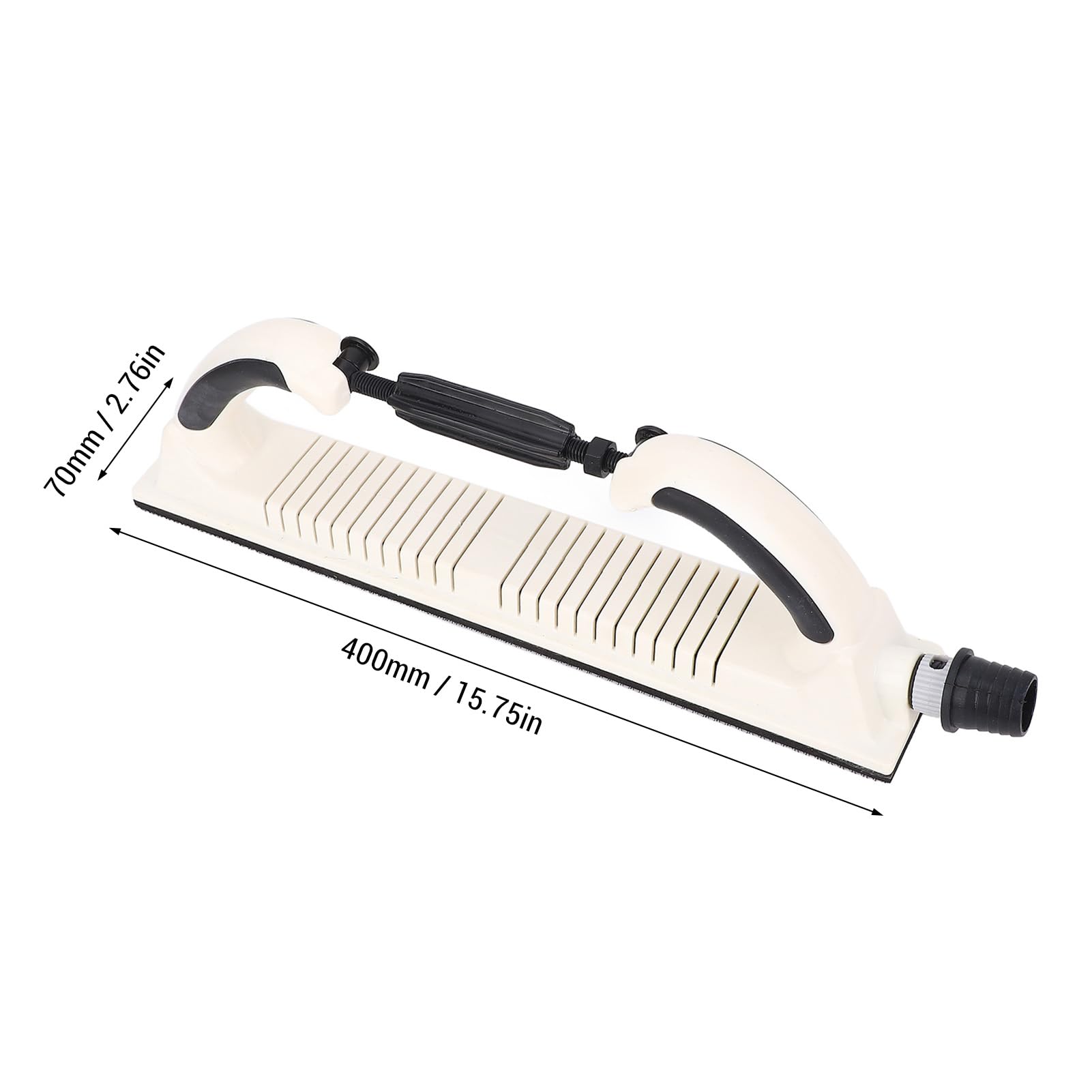 Longboard Bloque de lima de lijado manual Radio ajustable Respaldo de gancho y bucle Herramienta de lijado manual con mango para carpintería Lijado de paneles de yeso Elimin