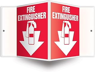 Accuform Fire Extinguisher 3D Projection Sign, 6