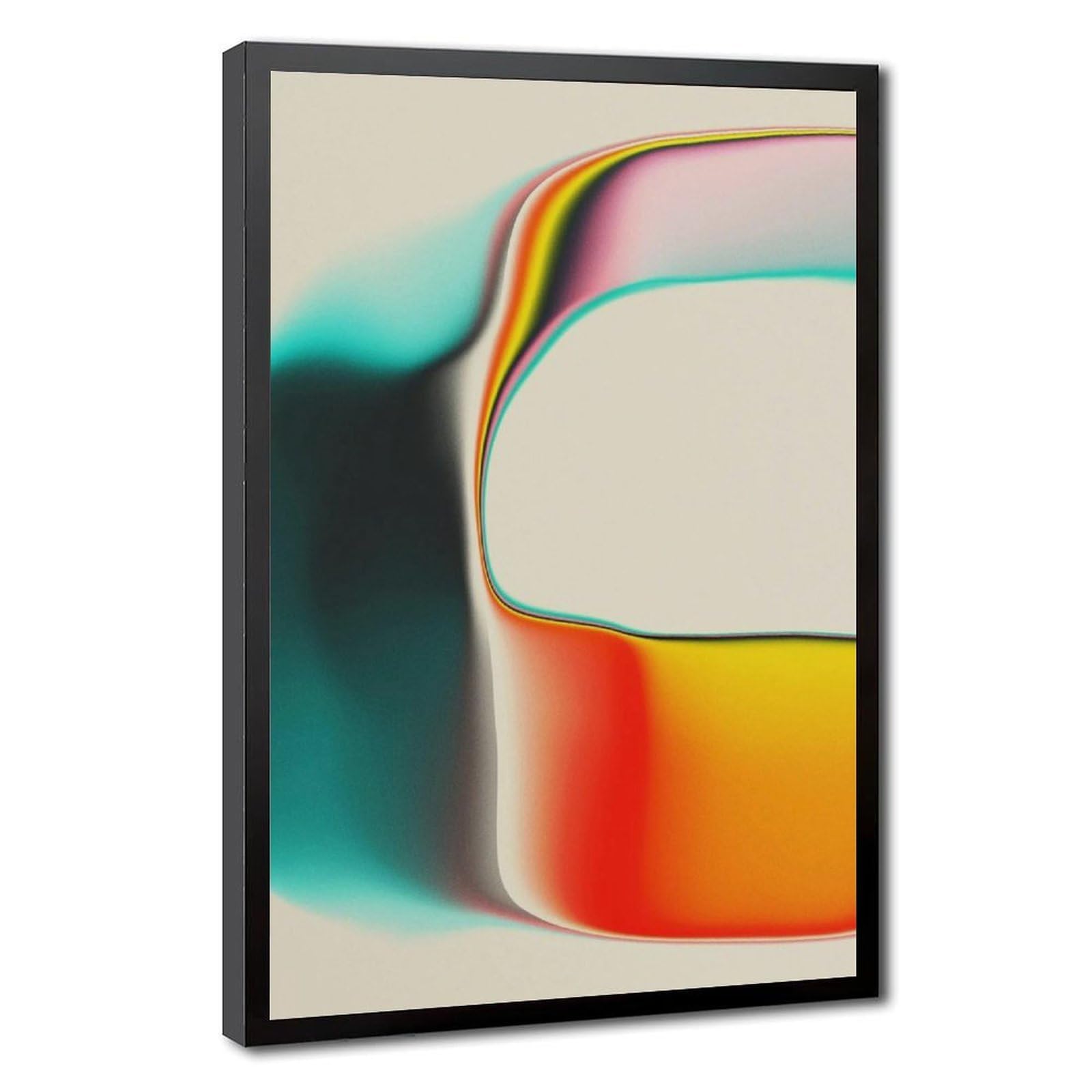 Bareronor Colorful Abstract Gradient Canvas Poster Bedroom Decor Landscape Office Room Decor Gift 16" L X 24" W