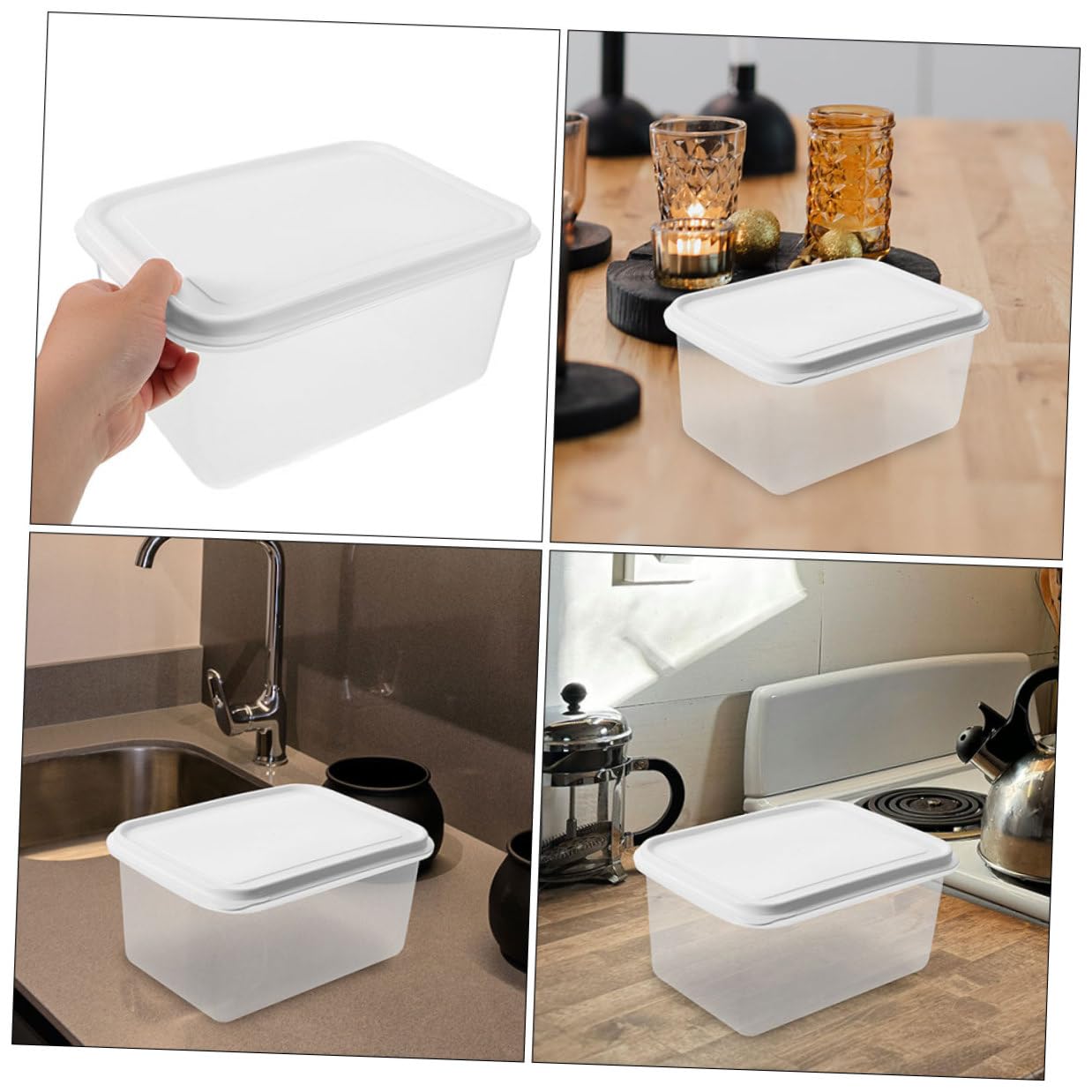 Scatola Lievitazione Impasto Pizza con Coperchio 7, 5l Plastico