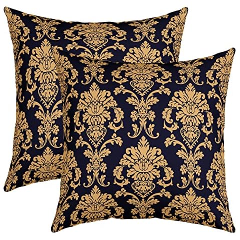 Elegant Damask Pillow Covers Set of 2 Cover