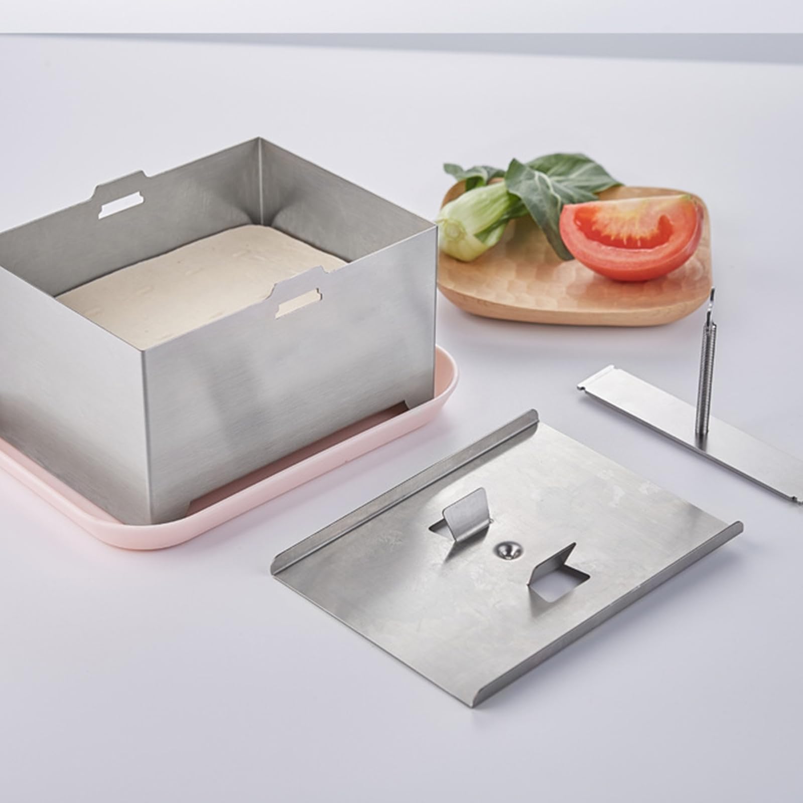 Un kit de presse de presse de tofu de qualité alimentaire en acier inoxydable fabricant de tofu pression réglable pour presse de presse de presse de presse de presse de moule de lave-vaisselle pour