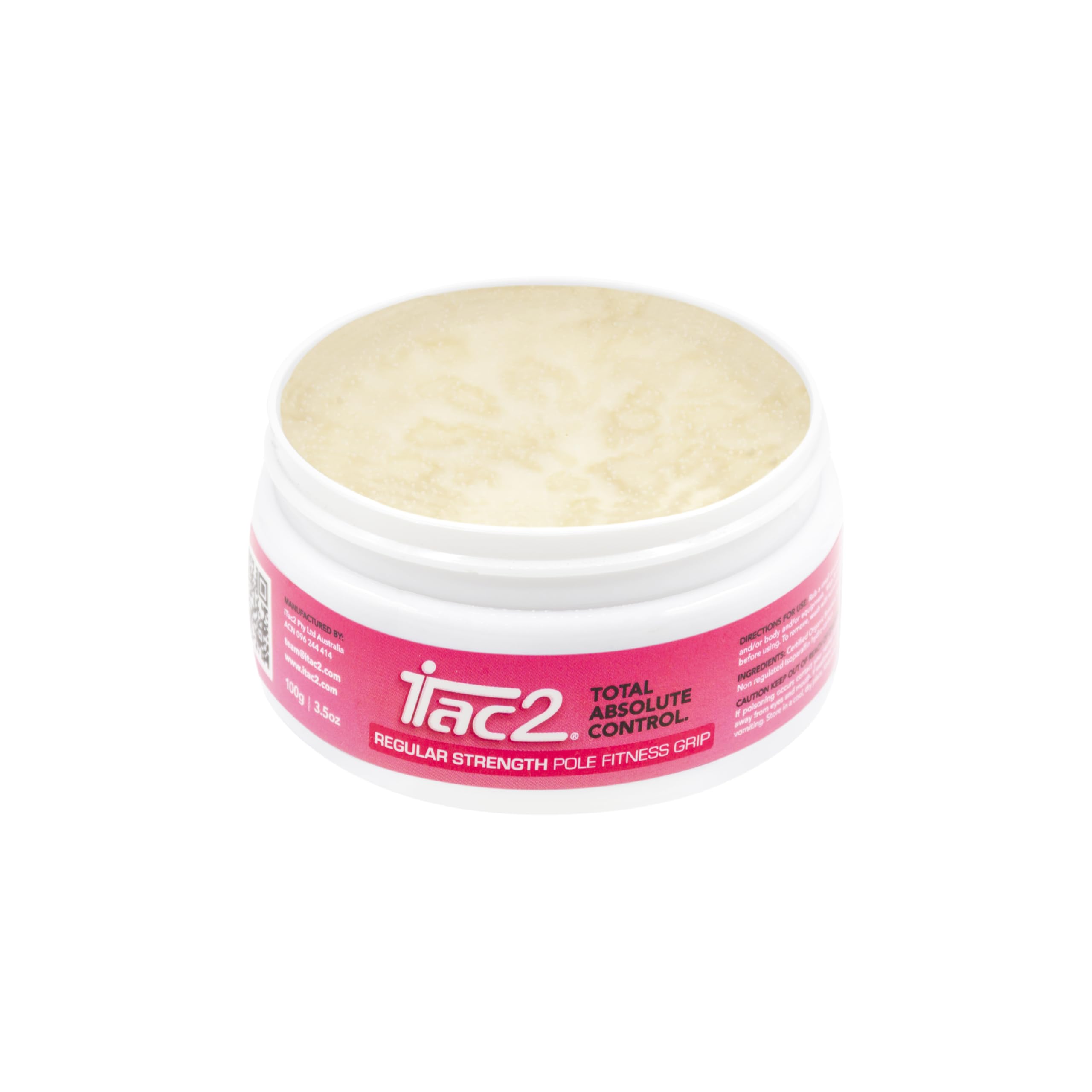 ITAC2 Grip de bâton de force régulière (100 g) – Aide à la prise en main de cire d'abeille longue durée pour pole dance, soie aérienne, fitness et sport – Naturelle, imperméable, formule antidérapante