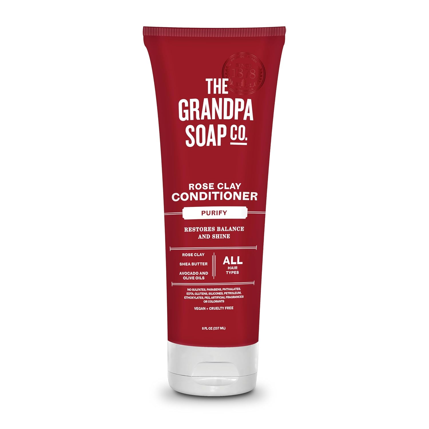 The Grandpa Soap Company Purifying Rose Clay Conditioner - Nourish Hair