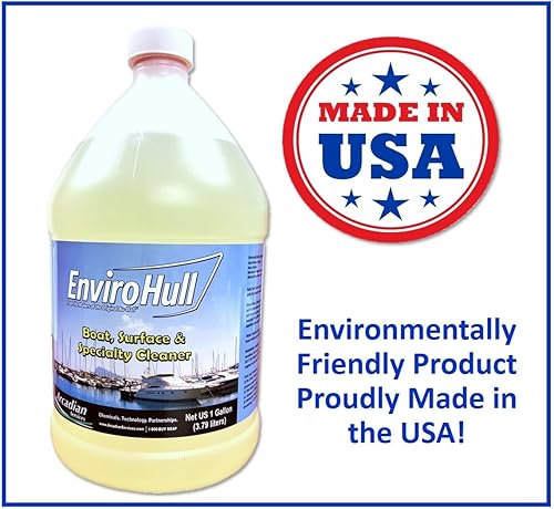 EnviroHull Limpiador instantáneo de casco de barco premium, fórmula segura para el medio ambiente que elimina fácilmente manchas, depósitos, escoria