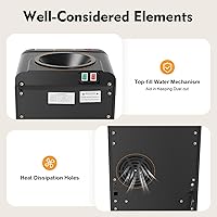 Vista 7 de Top Loading Water Dispenser, Hot & Cold & Warm Water Dispenser with Child Safety Lock & Double-Tier Locker, 5 Gallon Freestanding Top Load Cooler