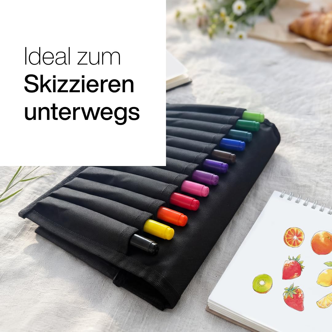 COPIC Ciao "Starter-Set", 12er Set im Wallet, Twin Marker mit einer mittelbreiten und einer Brush-Spitze