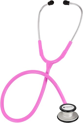 Miniatura 2 de Prestige Medical Clinical Plus - Estetoscopio de rango dinámico con caja de dos piezas, color negro