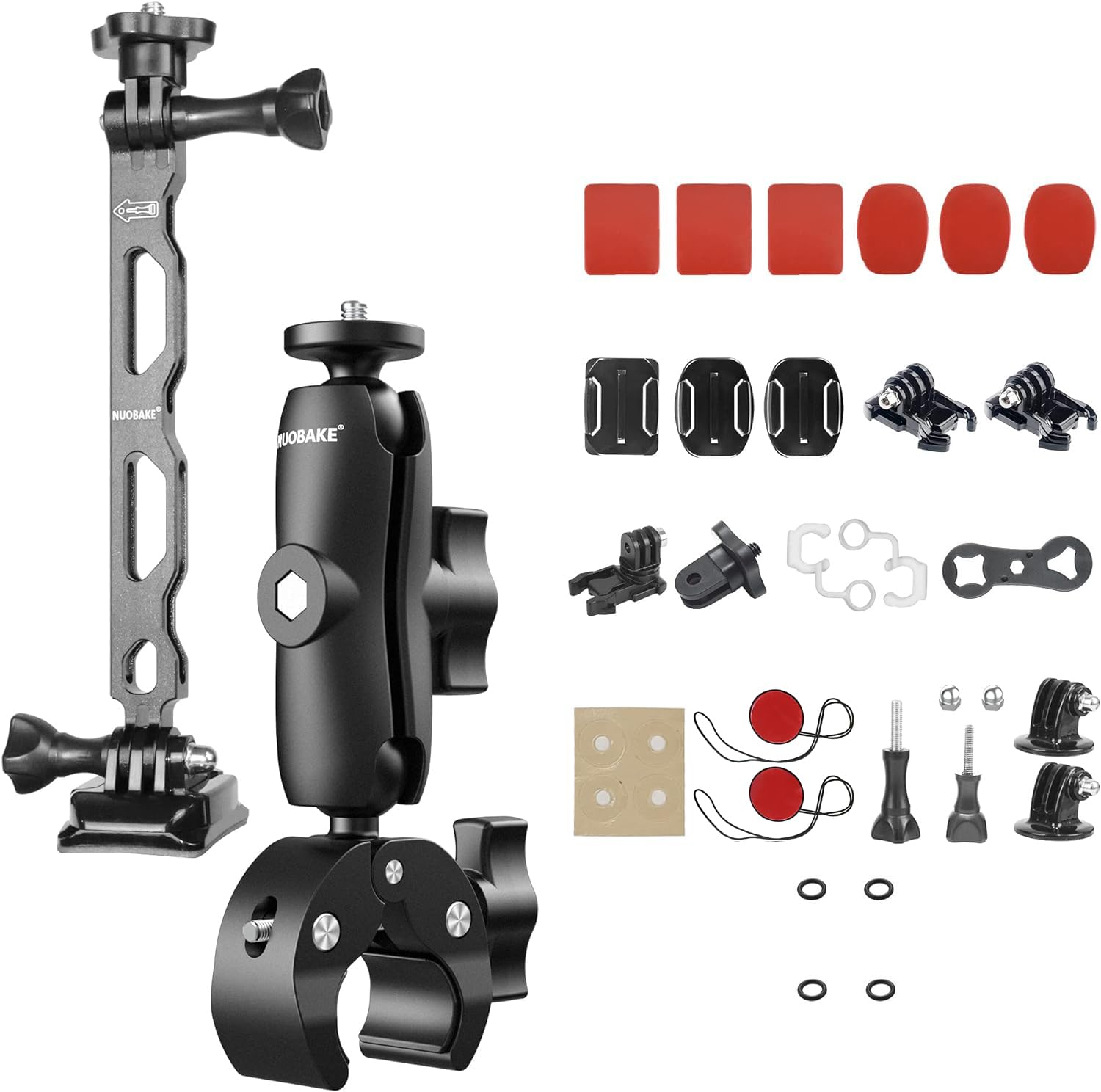 42 in 1 Motorrad-Halterungsset, Action-Kamera-Zubehör | Kompatibel mit Insta360 X5/X4/X3/X2/X/ONE R/RS/GO 3/GO2, Kompatibel mit GoPro Hero 13/12/11/10/9/8