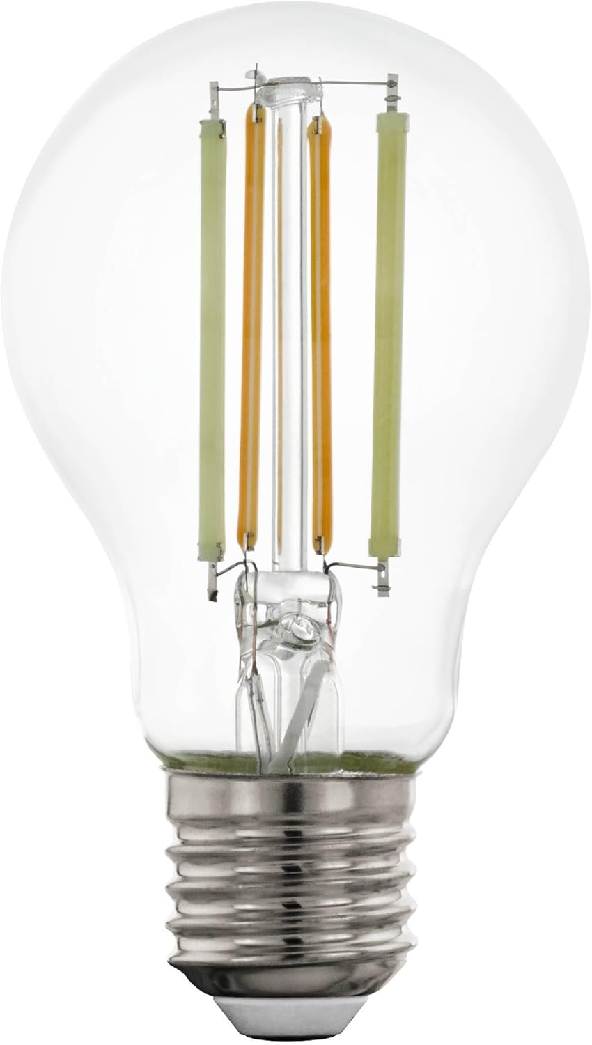 EGLO Join.z Sensible Residence E27 LED Filament Mild Bulb, A60, ZigBee, app and Voice Management, dimmable, White tunable Mild (Heat – Cool White), 700 Lumen, 6 watt, Classic Lightbulb Clear