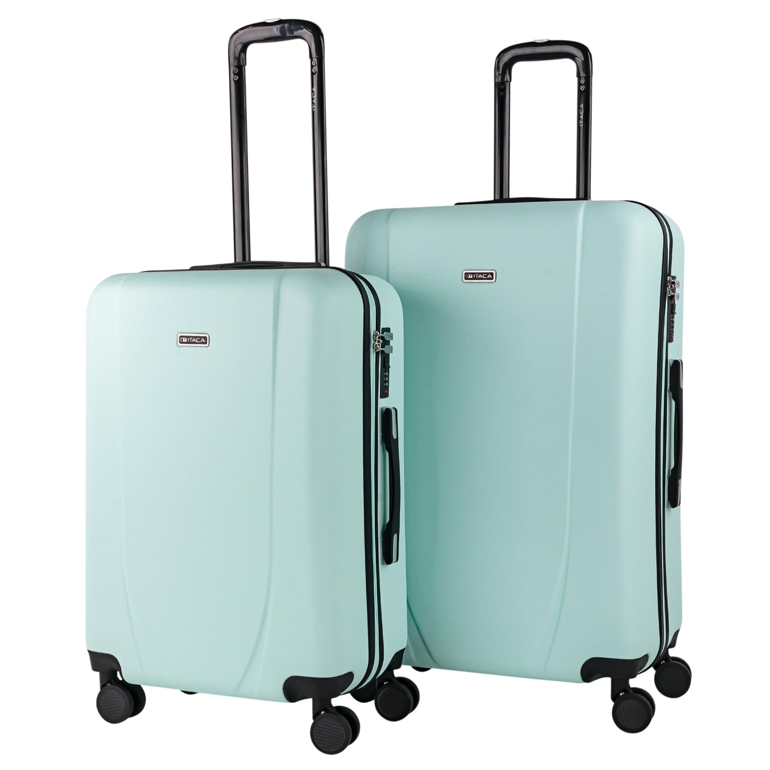 ITACA - Maleta de Cabina 55x40x20 - Maletas De Viaje Cabina Rígidas Trolley con 4 Ruedas Dobles para Avion Ligera Equipaje De Mano Candado de Combinación. Compatible Ryanair, Verde Menta — view 28