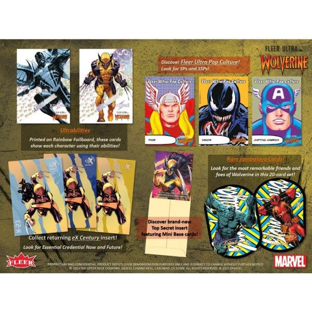 2024 Upper Deck Marvel Fleer Ultra 'Wolverine' HOBBY box (12 pks/bx)