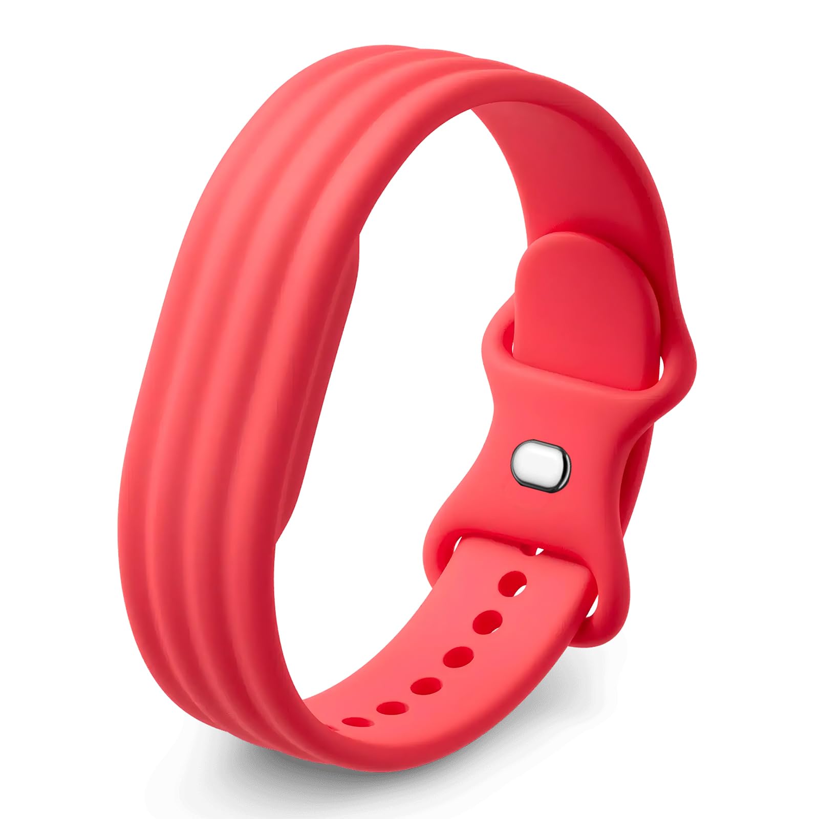 Panda Bobo Silicone Strap compatible with Fitbit Air Band, Berry