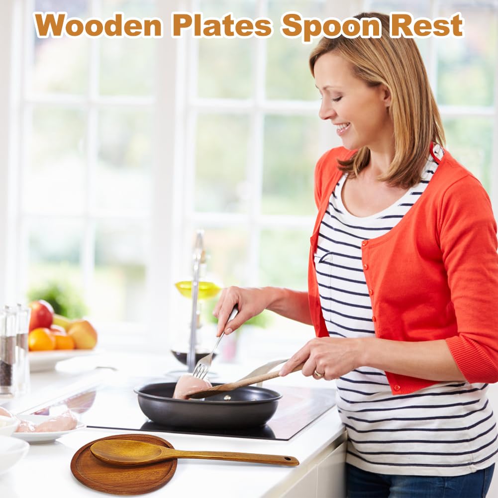 Repose Cuillère Cuisine, Cuillère De Cuisson Ronde En Bois