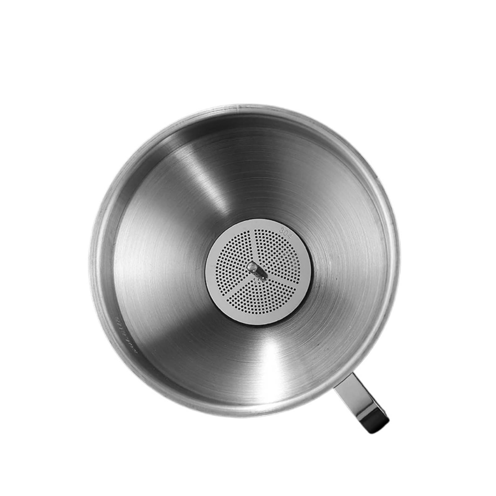 Embudo de Acero Inoxidable, dispensador líquido y Aceite Cocina, Filtro Boca Ancha Desmontable for enlatar Herramientas(201 Thin S Funnel01)