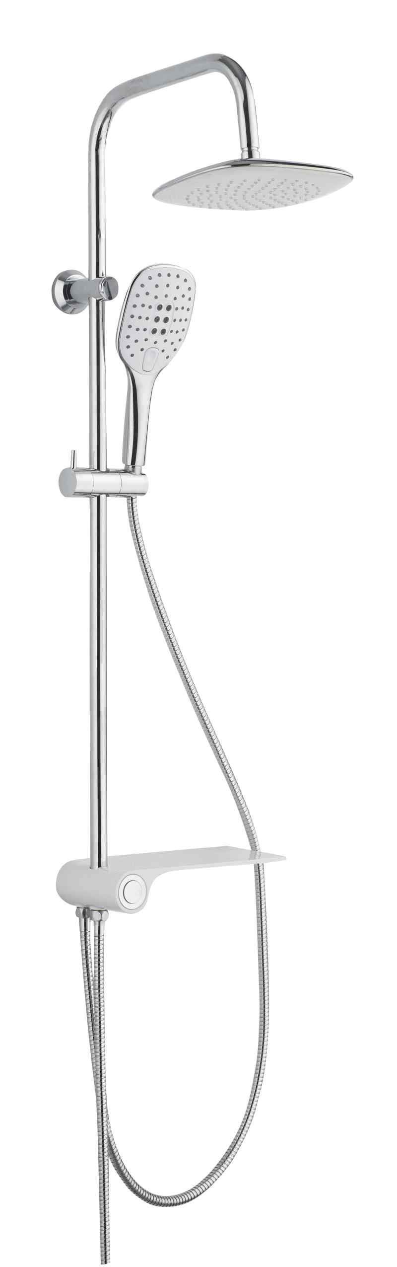 AquaStar Elite Duschkopf – 6 Einstellungen, 17,8 Cm Groß, Mit Microban Schutz, Massives Messing, Hoher Druck