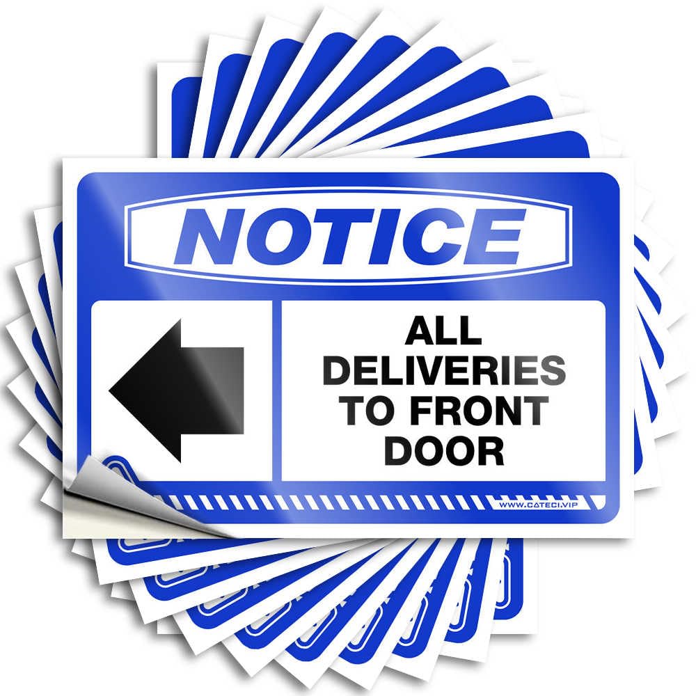 Toolbox Stickers & Stickers for All Shipping to Front Door Left 10 Pcs Funny Home Stickers Truck Signs (12 x 18 cm)